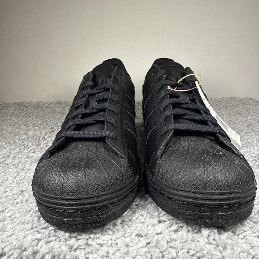 Adidas Superstar EG4957 Men's Size 11 Core Black Shell Toe Sneakers NEW